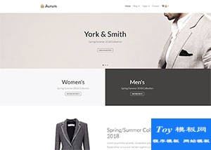 扁平化Women女裝鞋包shop商城模板-HTML5模板