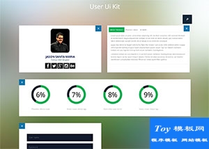 簡單User Ui Kit html代碼模板-HTML5模板