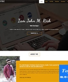 Web前端工程師求職簡歷html模板