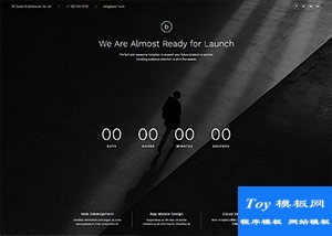 多色html5 canvas雪花效果單頁模板-HTML5模板