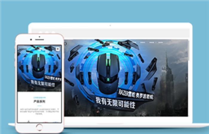 響應(yīng)式電腦外設(shè)配件類企業(yè)前端CMS模板下載-Toy模板網(wǎng)編號11774