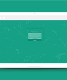 綠色指針跟隨背景后臺(tái)登錄頁(yè)面模板-HTML5模板