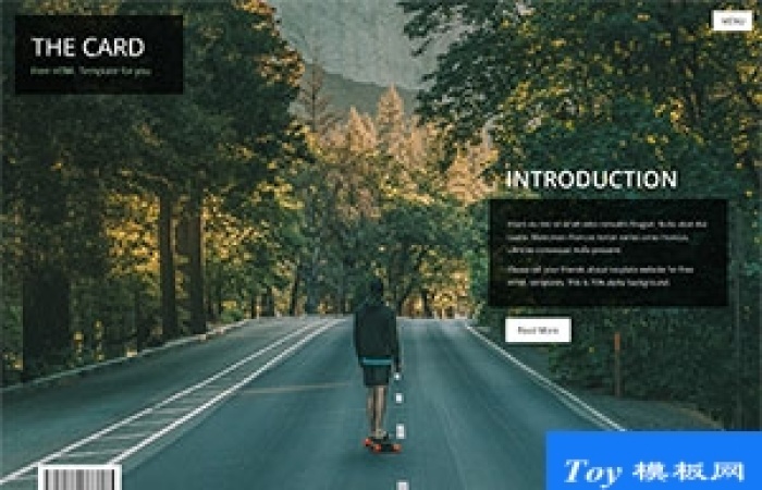js動(dòng)效切換個(gè)人主頁html5模板-Toy模板網(wǎng)編號(hào)18396