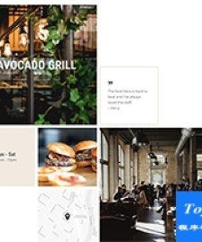 面包咖啡小店迷你主頁模板-HTML5模板