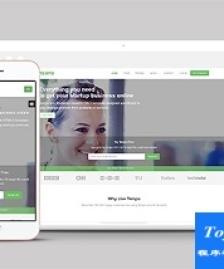 綠色漂亮html5軟件開發(fā)服務(wù)公司模板