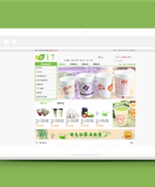 綠色清爽簡潔生活用品商城html模板