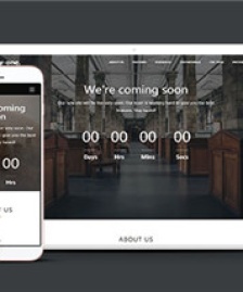 棕色新品上線倒計時公司HTML5模板-HTML5模板