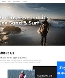 海上沖浪旅游項(xiàng)目介紹展示網(wǎng)頁模板-HTML5模板
