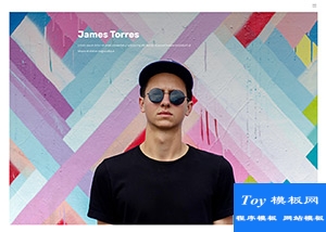 James時(shí)尚服裝走秀簡潔wap模板-HTML5模板