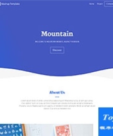 css3波浪效果藍(lán)色大氣網(wǎng)站模板-HTML5模板
