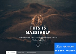 HTML5 個(gè)人自媒體主頁模板-HTML5模板
