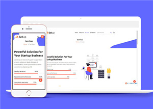 多功能服裝銷售公司網站模板下載-HTML5模板