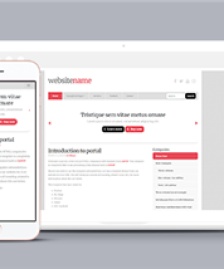 簡約自適應(yīng)營銷推廣個人博客HTML5模板
