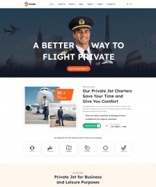 HTML5航空公司宣傳網(wǎng)站模板