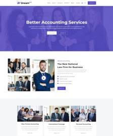 HTML5會(huì)計(jì)服務(wù)公司宣傳網(wǎng)站模板