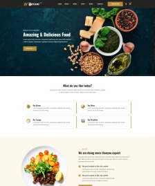 響應(yīng)式HTML5餐飲店宣傳網(wǎng)站模板