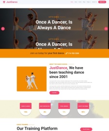 HTML5舞蹈培訓機構網站模板