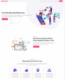 HTML5電子郵件營銷服務(wù)公司網(wǎng)站模板