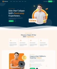 響應(yīng)式兒童訓(xùn)練營網(wǎng)站模板-社會教育