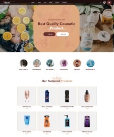 HTML5化妝品店在線宣傳網(wǎng)站模板