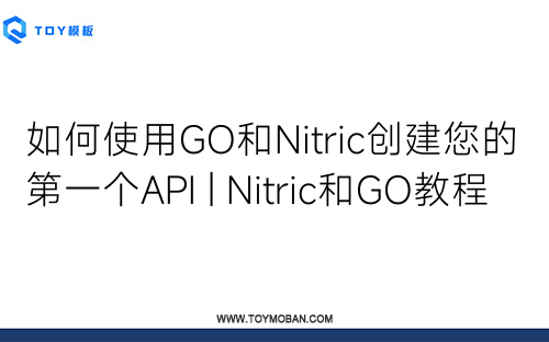 如何使用GO和Nitric創(chuàng)建您的第一個API | Nitric和GO教程