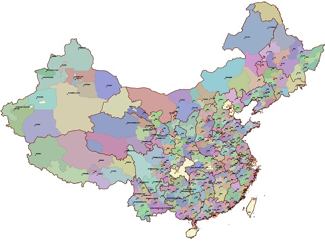 全國(guó)最新省市區(qū)示意圖